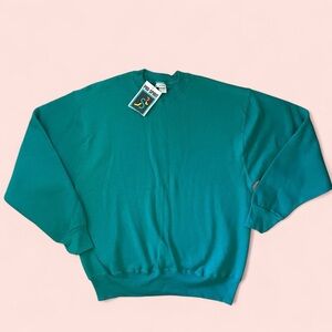 Vintage Deadstock Teal Crewneck Sweater